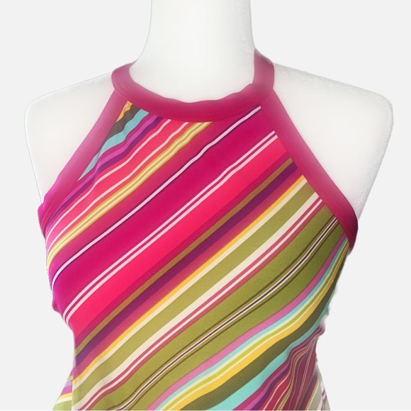 Lands End Halter Tankini Top 6 Keyhole Modest Swim Beach Cruise Resort - Picture 5 of 10